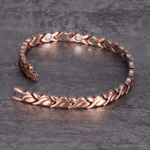 Bracelet de Magnétothérapie 'Torsades' - Cuivre Pur –