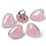 Bague 'Amour & Douceur' en Quartz Rose