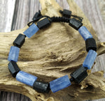 Bracelet en Kyanite & Tourmaline - Force Spirituelle