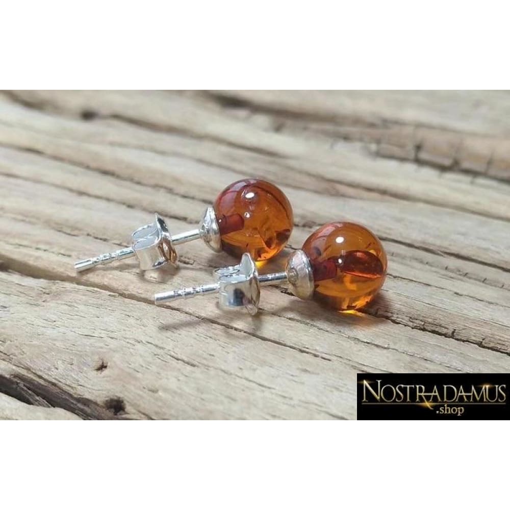 Boucles dOreilles Ambre et Argent - Boucles doreilles