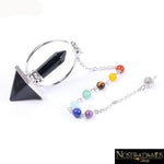 Pendule Energie - 6 minéraux disponibles - Obsidienne - Pendentifs