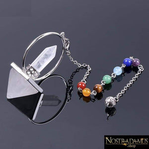Pendule Energie - 6 minéraux disponibles - Cristal de Roche - Pendentifs