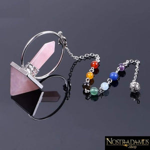 Pendule Energie - 6 minéraux disponibles - Quartz Rose - Pendentifs