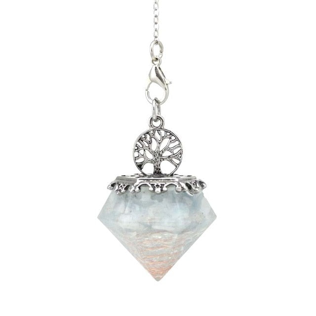 Pendule-Orgonite en Aigue-Marine
