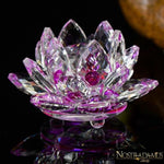 Fleur de Lotus en Cristal - 8 couleurs disponibles - Violet - Figurines et Miniatures