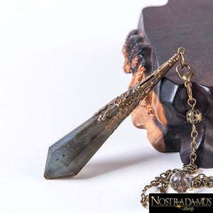 Pendule en Labradorite - Bronze - Pendentifs