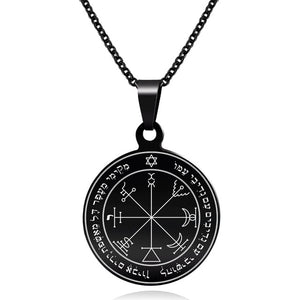 Septième Pentacle de Jupiter - Attire l'Argent - Noir