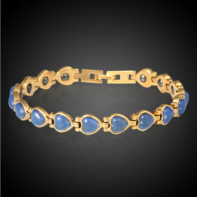 Bracelet de Magnétothérapie 'Cœur d'Or' - 8 modèles disponibles