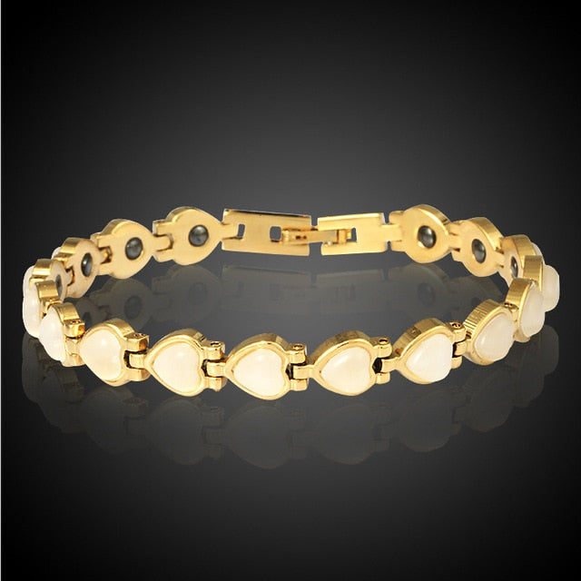 Bracelet de Magnétothérapie 'Cœur d'Or' - 8 modèles disponibles