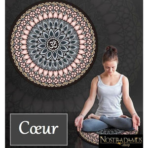 Tapis Rond pour Méditation/Yoga - Cur - Tapis De Yoga