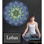 Tapis Rond pour Méditation/Yoga - Lotus - Tapis De Yoga