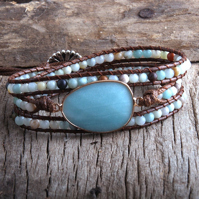 Bracelet en Amazonite - Apaisement & Sérénité