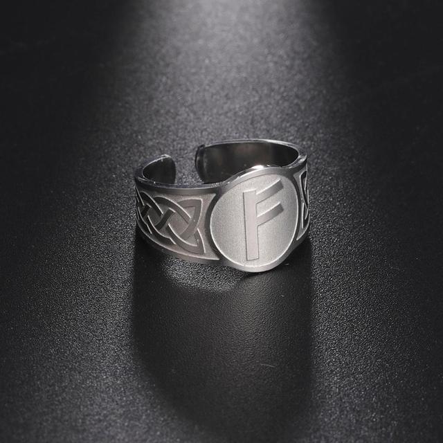 Anneau 'Fehu' - Rune de la Richesse