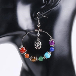 Boucles d'Oreilles des 7 Chakras