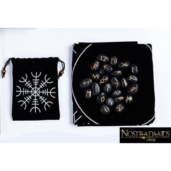 Runes divinatoires | Agate noir